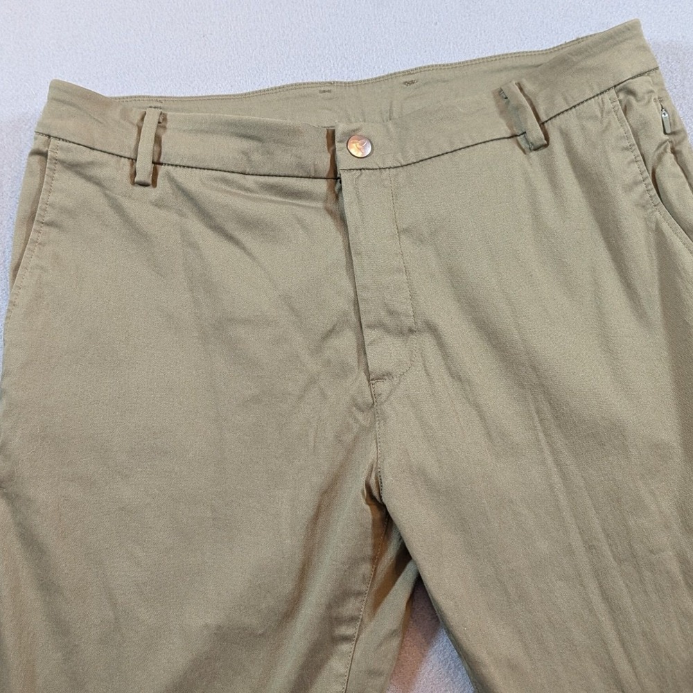 BirdDogs Mens Chino Pants with Built-in Liner Golf Casual Size 34x31 Olive